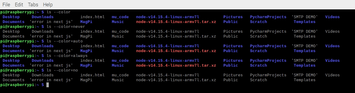 output some valid example in the color flag